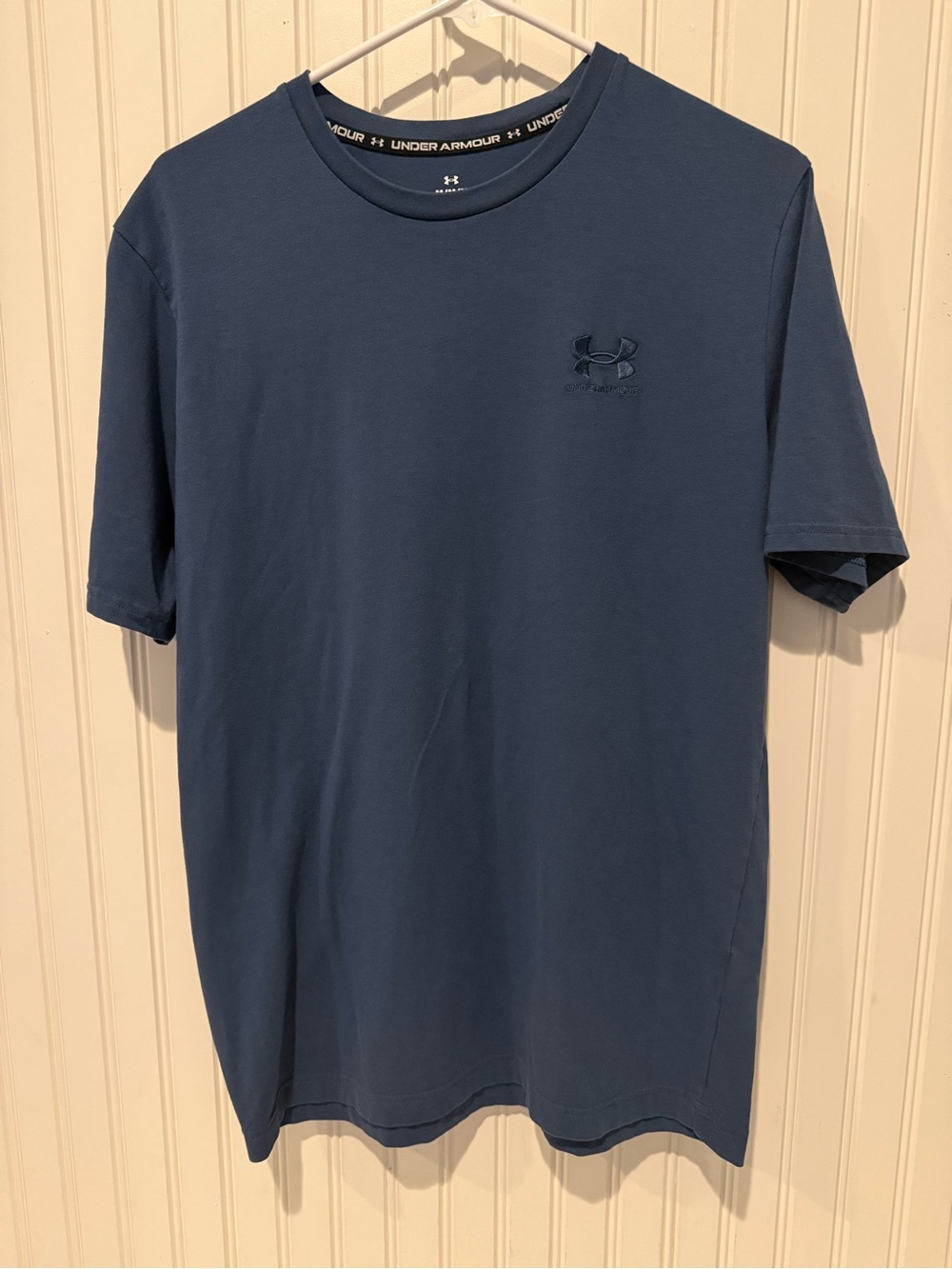 Under Armour Men's Dark Blue Crew Neck Short Sleeve Tee